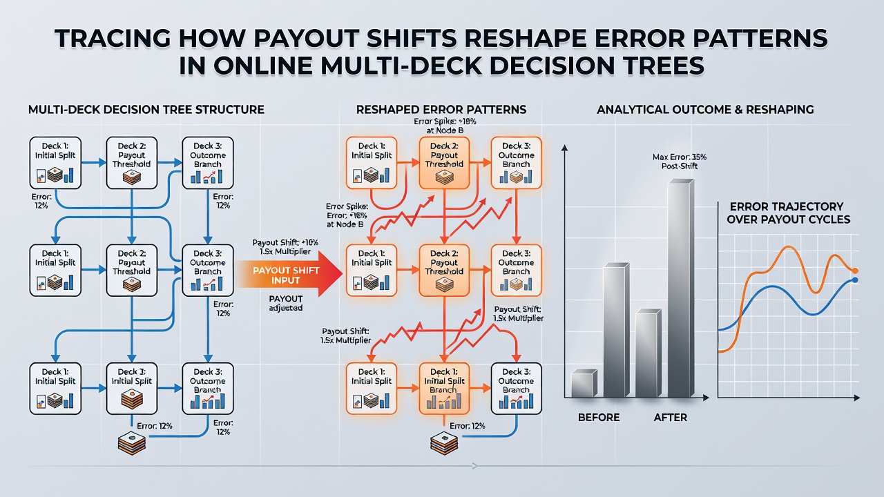 Heatmap of error rates across decision tree branches following payout modifications